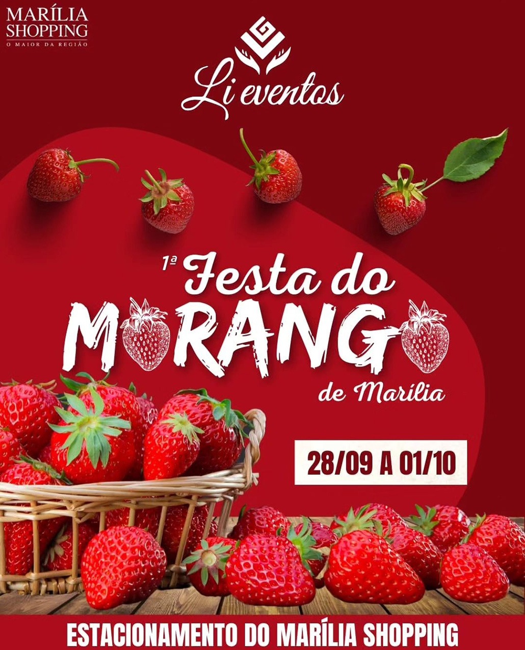 Marília Shopping recebe a 1ª Festa do Morango